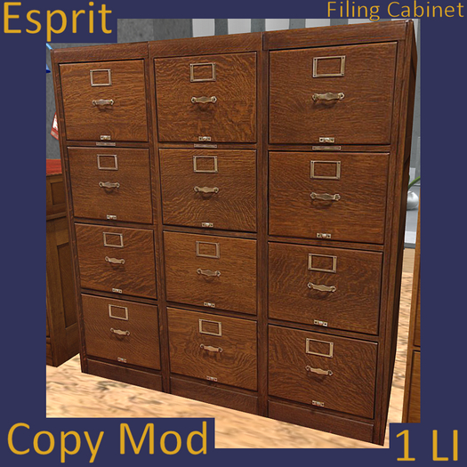 Filing Cabinet Large Oak
