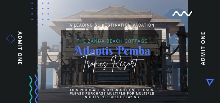 Admit One| Zanda Beach Cottage