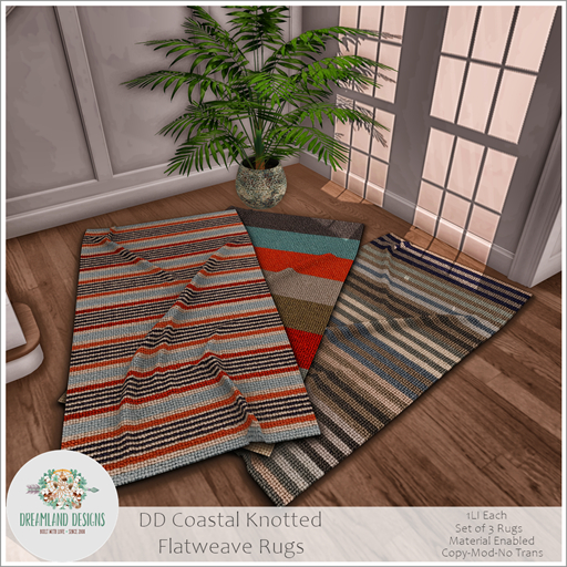 DD Coastal Knotted Flatweave Rugs /ADD