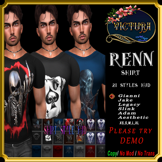 -DEMO- Renn shirt w hud