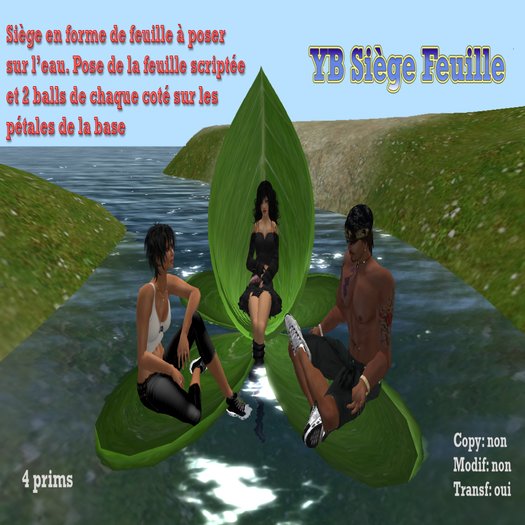 YB siege feuille trefle BOX