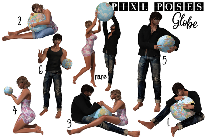 ! Pixl Poses  ! Globe Gacha RARE