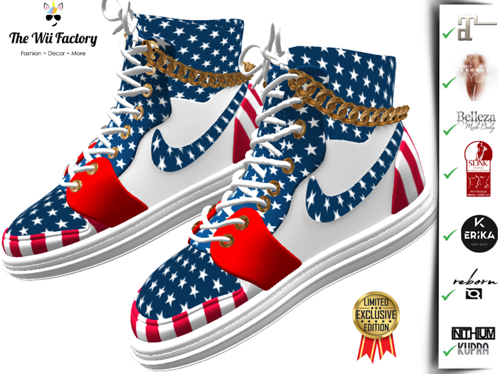 :TWF: America 4 July Emma Sneakers