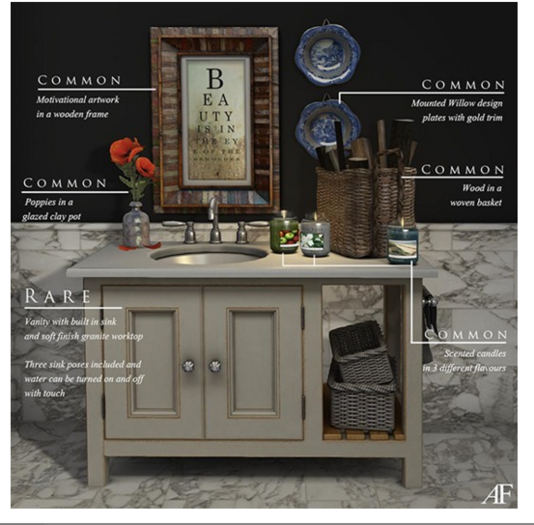 Apple Fall AF Petit Ami Vanity - FULL SET+ RARE Bastide Vanity