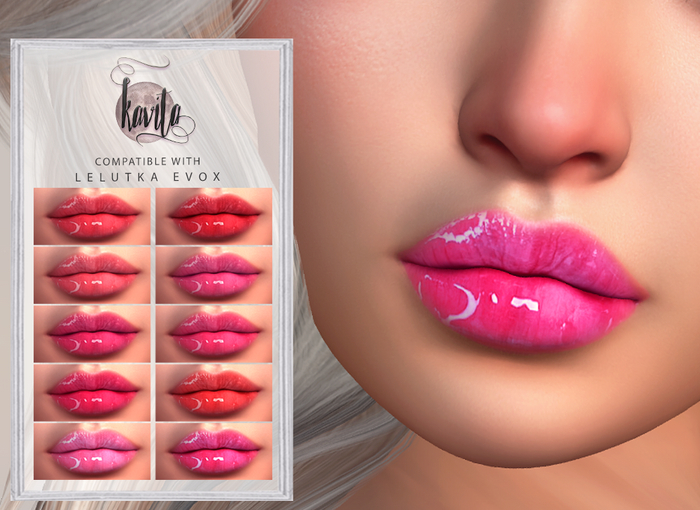 ☆KAVITA☆ lipstick no.6 -10 colours- Lip gloss FOR LELUTKA EVO X.