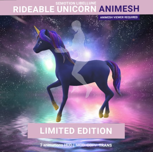 SEmotion Libellune Rideable Unicorn Animesh LIMITED v2