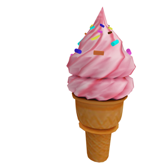 DFS Ice Cream Cone Strawberry