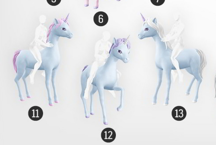 SEmotion Libellune Rideable Unicorn Animesh #13