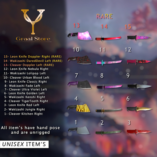 6. LeonKnife Golden Left