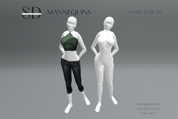 Mesh Female Mannequin 2.0 - Pose 04