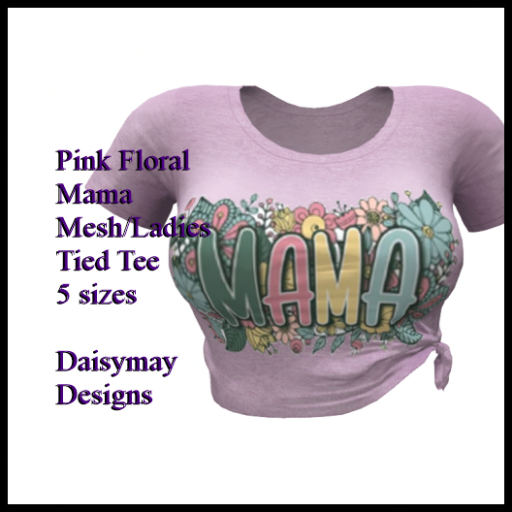 DMD-Ladies Tied Tee-Mama Pink Box