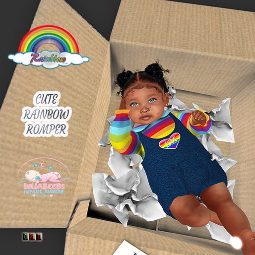 ((RBS)) Cute Rainbow Romper {Lullabeebs} 
