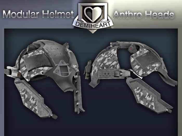 DemiHeart! Modular Helmet For Furry Heads