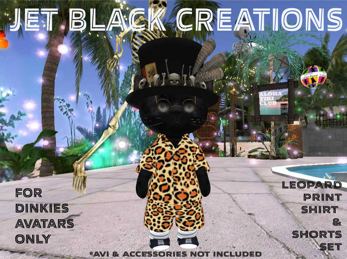 JBC Leopard Shirt & Shorts Set