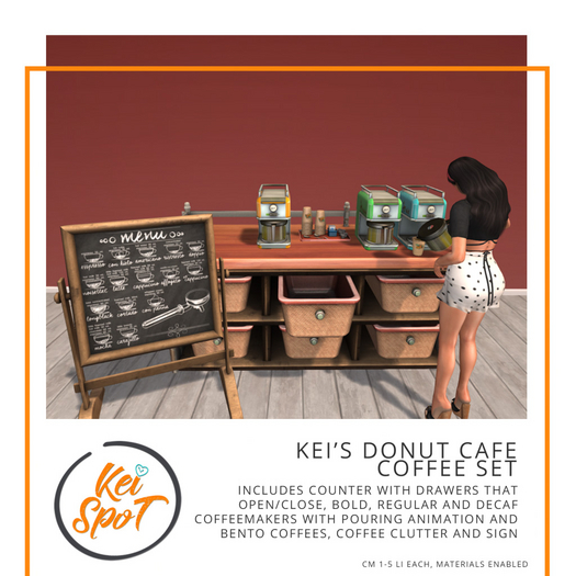 Kei's Donut Cafe Coffee Set