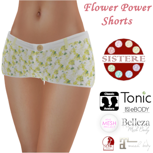 [SISTERE] Flower Power Shorts Set