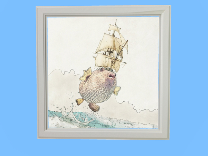 Fantasy Art-Jumping Fish