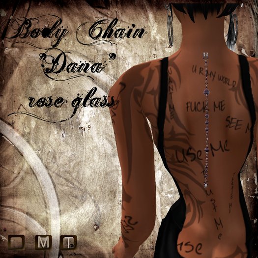 Body Chain Dana rose glass