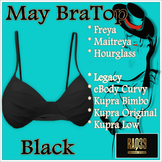 [R39] May BraTop-Black