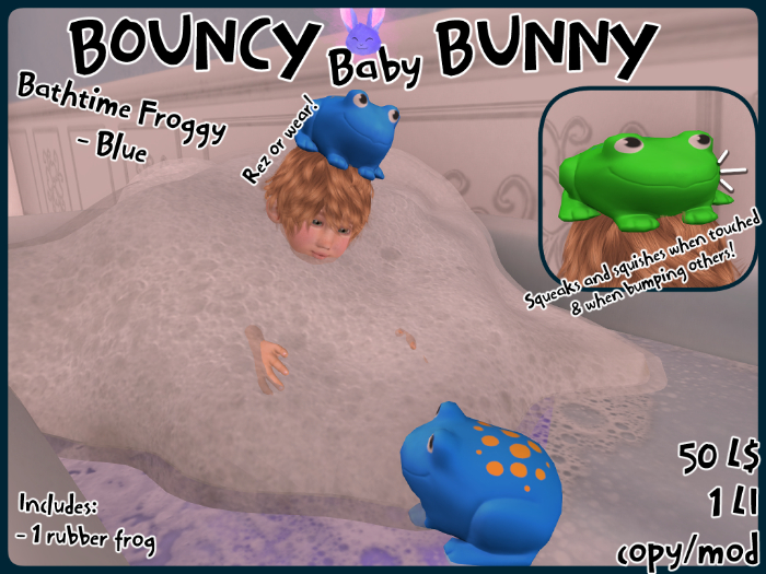 [BBB] Bathtime Froggy - Blue