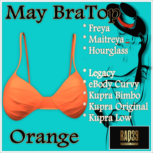 [R39] May BraTop-Orange