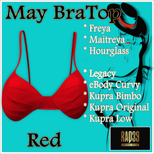 [R39] May BraTop-Red