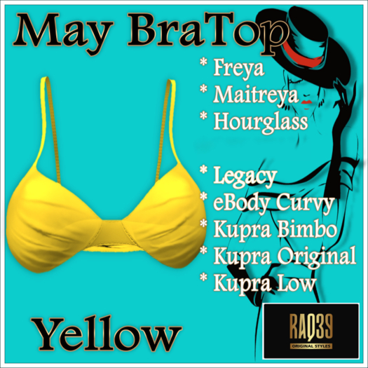 [R39] May BraTop-Yellow