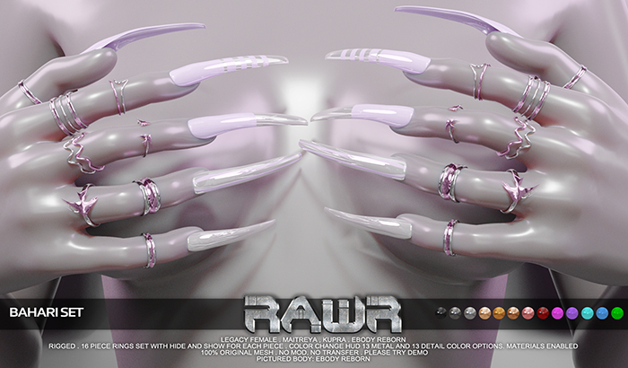 RAWR! Bahari Rings  (add me)