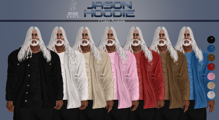 [NTC] Jason Hoodie White Inithium Kario