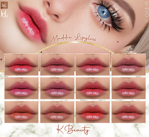 K.BEAUTY - MADDIE LIPGLOSS - LELUTKA EVO - EVO X