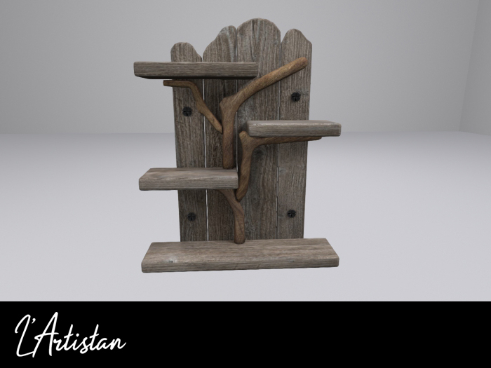 Driftwood shelves