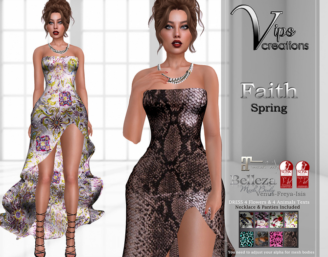 [Vips Creations] - Female Dress - [Faith Spring]HUD