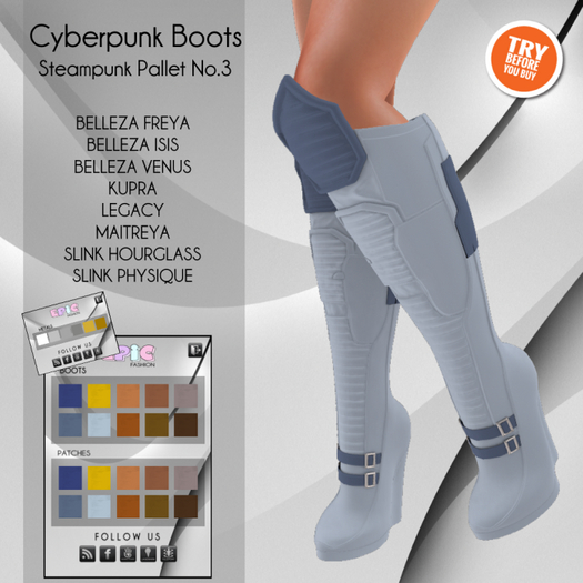 [EPIC] Cyberpunk Boots Steampunk No.3 (ADD ME)