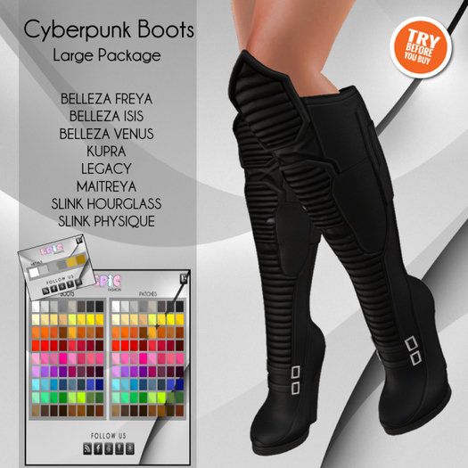 [EPIC] Cyberpunk Boots Basic LargePack (ADD ME)