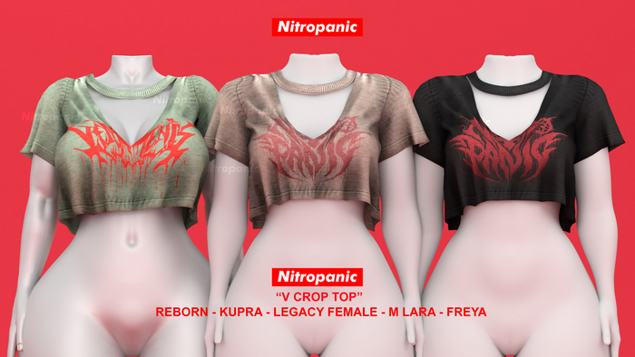 NitroPanic_V Crop Top PACK