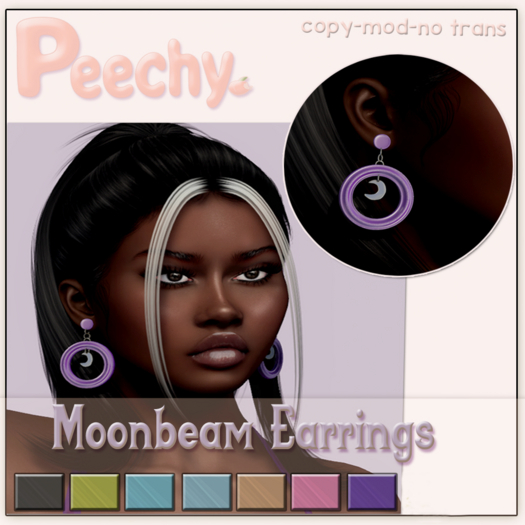 Peechy. Moonbeam Earrings 