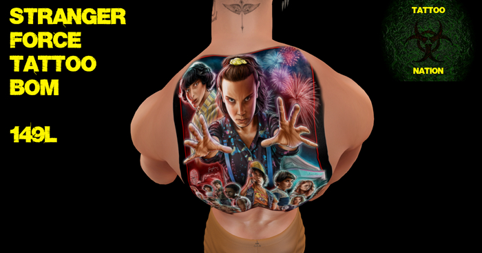 Stranger force tattoo Unisex BoM