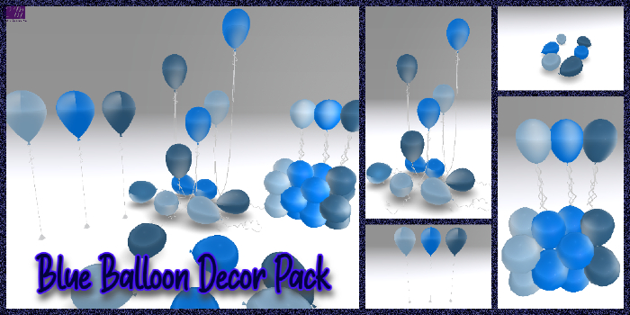 [CM] Blue Balloon Decor Pack