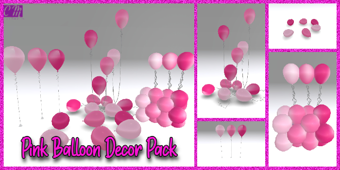 [CM] Pink Balloon Decor Pack