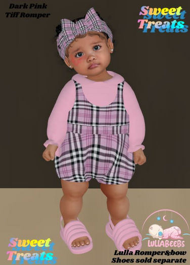Sweet treats-Tiff Romper-DarkPink-boxed