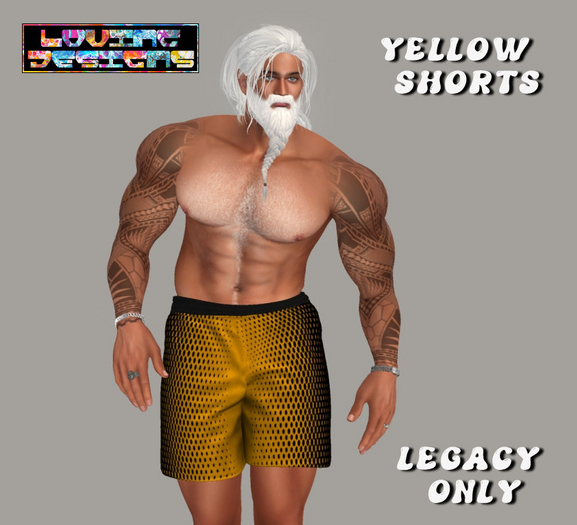 LD~Legacy Shiny Yellow Shorts