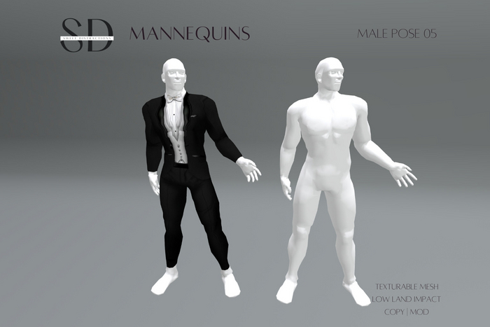 Mesh Male Mannequin 2.0 - Pose 05