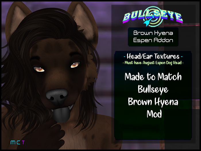 (B) Brown Hyena Addon for Espen Dog Head