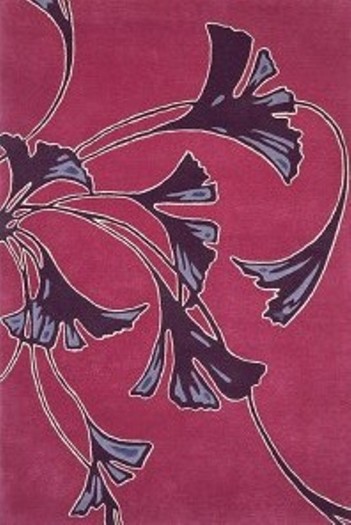 Pink & Plum Flower Rug