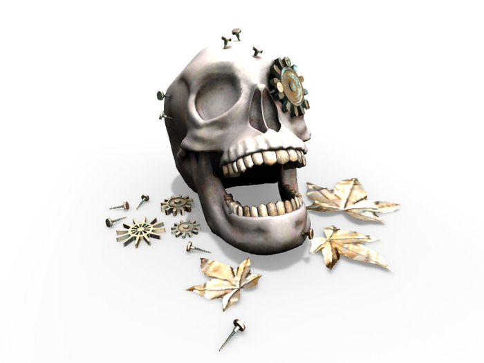 12 -DaD- Spooktacular Steampunk- Miss Skull m/t box