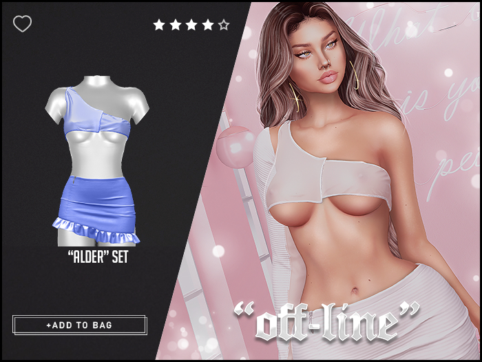 "Off-Line" x "Alder" Set / Periwinkle