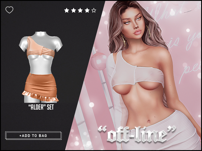 "Off-Line" x "Alder" Set / Cantaloupe