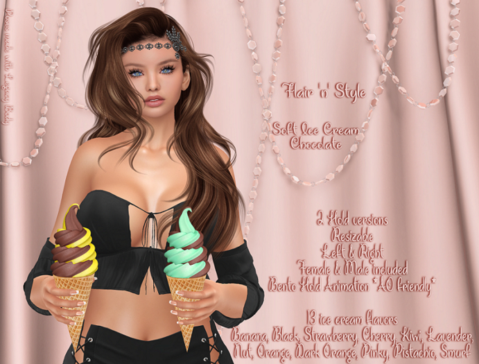 {Flair 'n' Style} Soft Ice Cream Chocolate