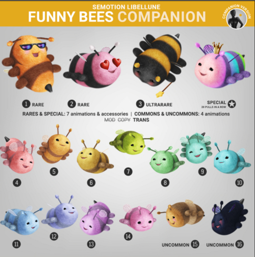 SEmotion Libellune Funny Bees Companion COMMON 04