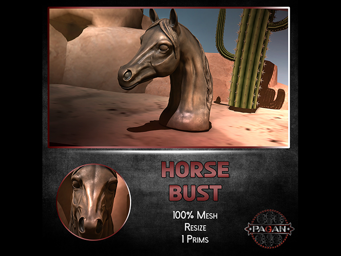 [Pagan]  horse bust